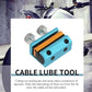 Cable Lubrication Tool For Cable Grease Lubricator Brake Line Cable Fueling Lubrication (Blue)