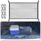 Car Trunk Storage Net Size 8060Cm Luggage Storage Net Storage Net With 6 Carabiners 4 Hooks Elastic Reinforcement