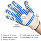 Bbq Gloves, 350°C Heat Resistant Double Oven Gloves, Non-Slip Silicone Bbq Gloves For Cooking Welding, Grilling,