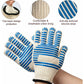 Bbq Gloves, 350°C Heat Resistant Double Oven Gloves, Non-Slip Silicone Bbq Gloves For Cooking Welding, Grilling,