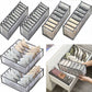 6 pcs Underwear Drawer Organizer Foldable Storage Box Large Capacity Drawer Storage Box For Storing Underwear, Socks,