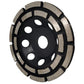 Diamond Grinding And Sanding Disc, 125Mm X 22.23Mm Double ROw Diamond Abrasive Wheel, For Grinding Screed, Concrete