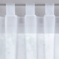 2 pcs Set Sheer Curtains With Tab Top - Floral Printed Voile Curtain - Window Treatment For Bedroom, Living ROom, Kids
