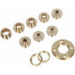 ROuter Guide Kit, 11 Pieces Imperial Size Brass ROuter Template Guide Kit, With Lock Nut Adapter With Case