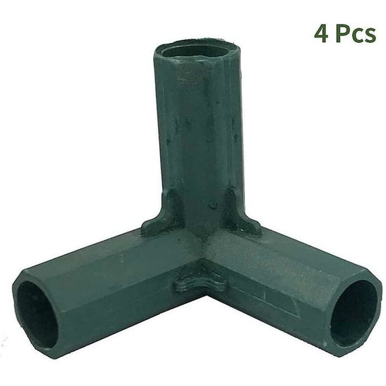 4 pcs Garden Frame Corner Connector 3 Way Corner Connector Greenhouse Frame Corner Connector Furniture Connectors Inner