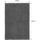 Non-Slip Chenille Bath Mat Super Absorbent And Machine Washableable For Bathroom, Shower, Bathtub Or As A Toilet Mat