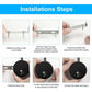 Bedside Wall Lamp 2 Pack Lights Wall Mounted Reading Light LED Gooseneck Light 3W, 6000K Warm White Reading Lamp.