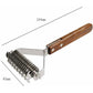 Coat King Rake Pet Undercoat Rake Dog Dematting Comb Pet Grooming Brush Tool Deshedding 17+9 Double Sided Teeth