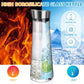 Glass Carafe, 1 Liter Leak Proof Glass Carafe With Stainless Steel Flip Lid For Water, Milk, Juice And Lemonade