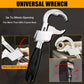 Adjustable Double End Universal Wrench - Multi-Function Crescent Wrench For Sanitary Water Pipe Repair