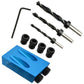 15 Degree Angle Drilling Kit For Wood With Guide Template Drill Bits And Holes 6/8/10Mm