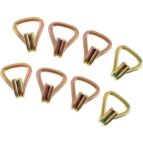 8X Heavy Duty Double J Hooks For Strap Maximum Breaking Strength 1000Kg