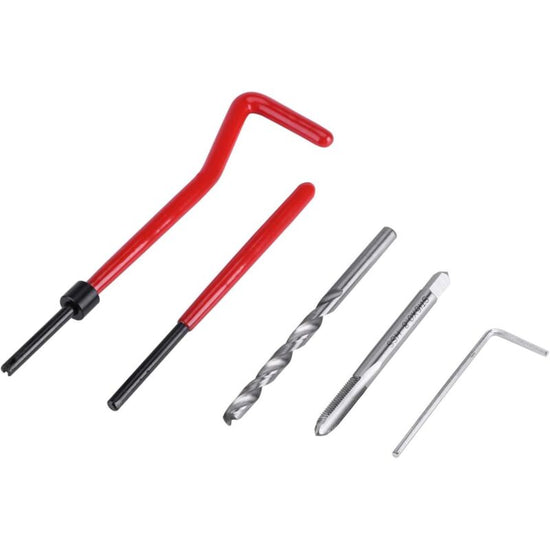 30 pcs M5/M6/M8 Thread Repair Insert Kit Hand Tool Set Compatible For Engine And Other Automotive Repair[M8]