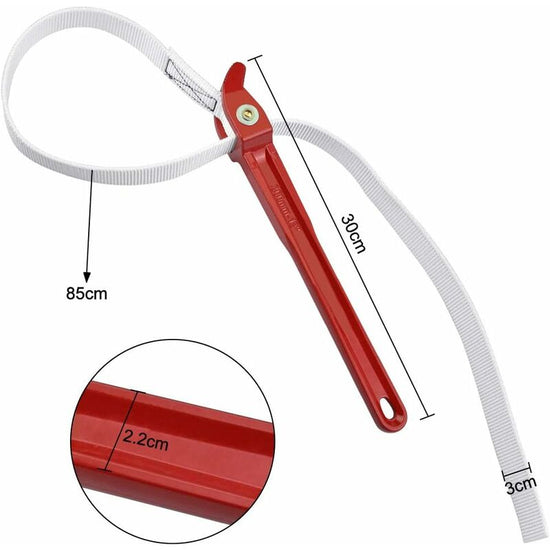 Universal Strap Wrench Rubber Strap Wrench 85Cm Oil Filter Strap Wrench For Jar Opener Tractor Oil Filter Shower Head