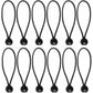 12 pcs Black Tarpaulin Bungees Balls Tarp Bungee Cord For Banner, Tarpaulins, Pavilions, Tents, Tent Bungee Hooks,