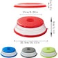 Foldable Microwave Cover, 2 Pieces Foldable Microwave Cover, Food Heating Cover Microwave Splatter Cover With Steam
