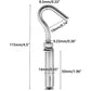 M10 304 Stainless Steel Expansion Bolts Anchors Bolts Open Hook Expansion Screws Bolts 5-Pack