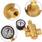 Adjustable Water Pressure Regulator Reducer With Dn15 Brass Measuring Meter