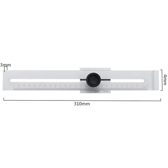 0-200Mm/0-250Mm Screw Cutting Marking Gauge For Woodworking Carbon Steel Measurement 0.1Mm Calibration Tool (250Mm)