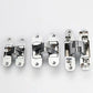 3D Invisible Hinge. Satin Stainless Steel. 2 Pieces, 2395Mm (Left + Right)