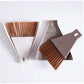 1Set Mini Dustpan Brush Sets, Cleaning Brush For Table, Desk, Countertop, Keyboard, Car, Camping (Beige)