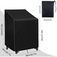 Garden Chair Cover (68×68×80/120Cm), 210D Oxford Waterproof Stacking Chair Cover, Outdoor Stackable Chair Cover, Garden