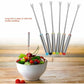 6 pcs Fondue Forks, Stainless Steel Fondue Forks, Chocolate Fondue Forks For Fruit Barbecue Pot Fork Fondue Skewers