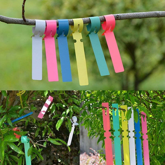 Plant Labels, Plastic Garden Marker 120 Pack Waterproof Plant Tags Hanging For Seed Trays Grass Trees Gardening 6