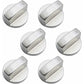Parts Universal Metal Control Knobs Gas Stove Knob 6Mm Universal Control Knobs Stove Knob For Gas Stove Cooker Oven Hob