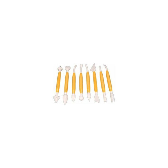 4 pcs Set DArk Sugar Paste Modeling Tools, 11 Cake Molds