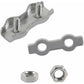 M2 Duplex Cable Clips 304 Stainless Steel Duplex Cable Clips For Wire ROpe Clotheslines Sun Sails Hanging Patio Fixed 8