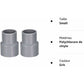 0Mm X 32Mm Pvc Pipe Coupling Hub Reducer Dwv Grey 2 pcs