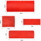 4 Pieces Wood Graining Tool, Wood Effect Grain For Decoration - Red，Rubber Wood Graining Tool Wood Effect Grain For