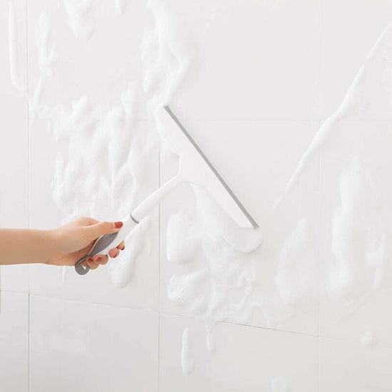 Shower Squeegee Glass Squeegee, Glass And Tile Squeegee For Window Or Shower - With Heavy Duty Blade