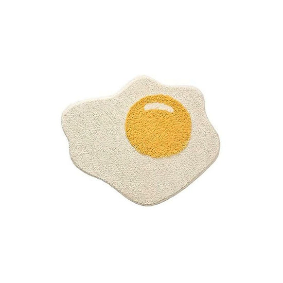 Funny Bathroom Rug Egg Pattern Entryway Kitchen Bedroom Carpet Chic Doormat，70 X 58 Cm