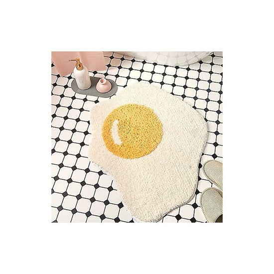 Funny Bathroom Rug Egg Pattern Entryway Kitchen Bedroom Carpet Chic Doormat，70 X 58 Cm