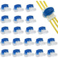 20 pcs Resin Filled Cable Connectors 3 Pole Terminal Blocks For RObotic Lawn Mowers