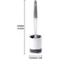 Silicone Toilet Brush With Soap Dispenser, Wall Mounted/Standing No Drilling Cleaning Brush With Holder For Bathroom