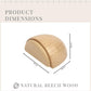 6 pcs Set Door Stops - Adhesive Wooden Door Stop For Floors And Parquet - Adhesive Door Stop - Door Stop (Natural Beech)