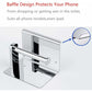 Toilet Paper Holder, Sus 304 Stainless Steel, Polished Chrome, Modern Toilet Paper Holder With Phone Shelf, Bathroom