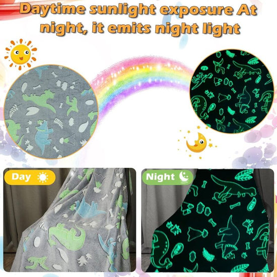 Kids Cozy Blanket, Glow In The DArk Soft Cozy Blanket, Sofa Bed Soft Blanket For Girls And Boys. (130X150 Cm)
