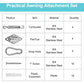 M6 Shade Sail Fixing Kit, Stainless Steel Sun Shade Sail Fixing Kit For Triangle And Square, Rectangle, Sun Shade Sail