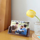 6 Inch Photo Frames 2 pcs Set, Wooden And Acrylic Glass Picture Frame For Tabletop Home Decor