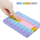 Pop It Fidget Case for Kindle Paperwhite 5 (6.8") - Rainbow Silicone Protective Cover with Stand，Multicolored