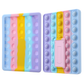Pop It Fidget Case for Kindle Paperwhite 5 (6.8") - Rainbow Silicone Protective Cover with Stand，Multicolored