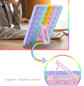 Pop It Fidget Case for Kindle Paperwhite 5 (6.8") - Rainbow Silicone Protective Cover with Stand，Multicolored