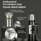 Antibacterial 316 Stainless Steel Vacuum Flask 600ml | Tea Infuser & Insulated Bottle for Hot/Cold Drinks (Black)