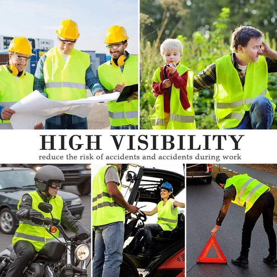Doodadeals Safety Vests - Yellow - 2-Piece Set for Young Adults