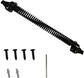 Door closer - Door spring - 36 cm - Outdoor door closer - Gate locks - Garden gate spring - Black - Carbon steel - For wooden fence gates - With mounting accessories