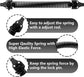 Door closer - Door spring - 36 cm - Outdoor door closer - Gate locks - Garden gate spring - Black - Carbon steel - For wooden fence gates - With mounting accessories